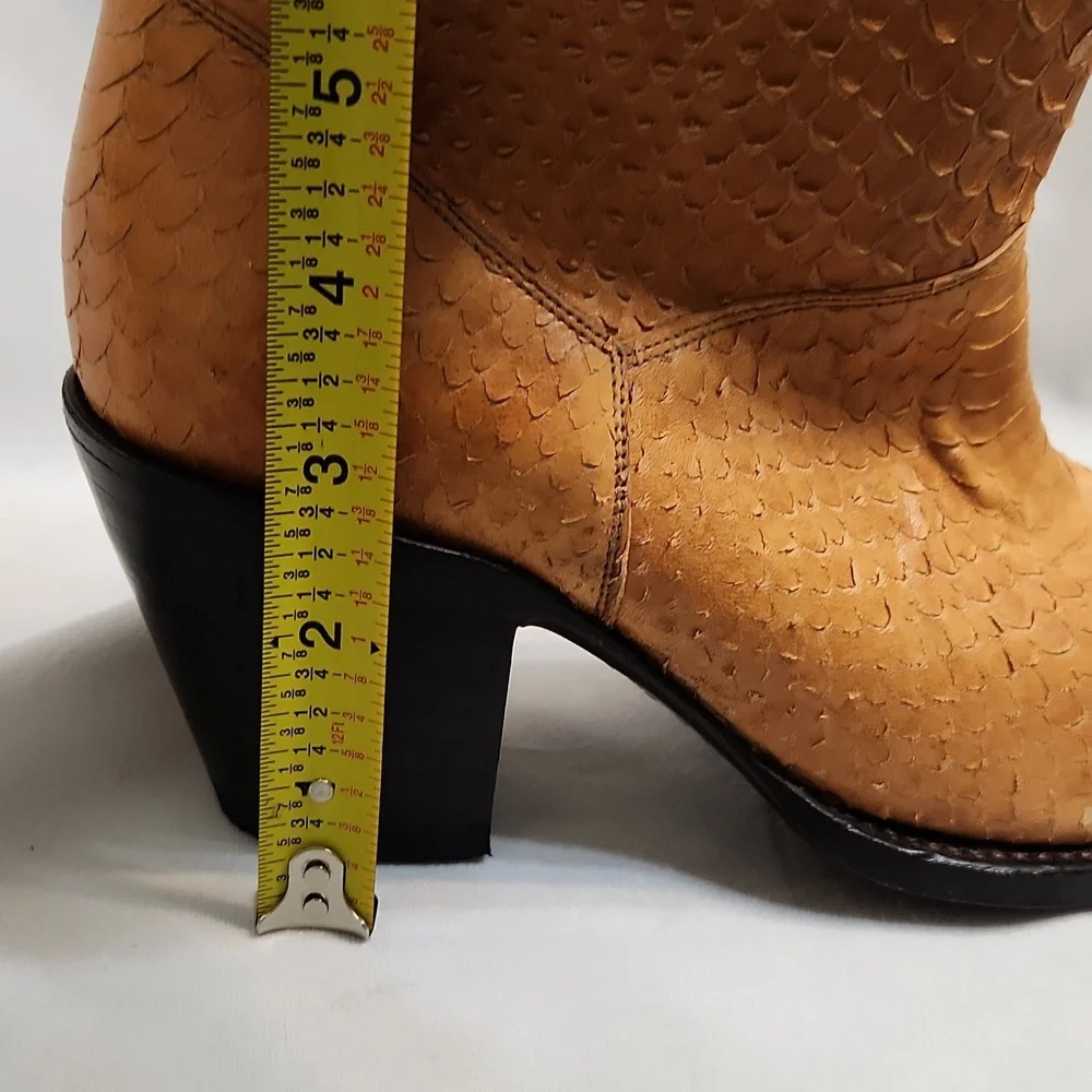 Alice + Olivia Kaira Leather Embossed Cut Python Ankle boots (w size 37.5)